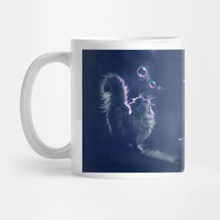 Kitten watching bubbles Mug